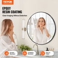 thumbnail image 2 of VEVOR Miroir Rond Mural 30 Po Miroir avec Cadre en Alliage d'Aluminium, 2 of 9