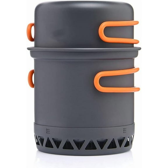 Camping Cookware Outdoor Cooking Set Heat Cooker Travel Tableware Tourist Kitchen Pot Utensil Equipment