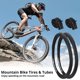 thumbnail image 2 of neumáticos para bicicleta de montaña de 26 x 1,95 pulgadas con 2 cámaras de bicicleta de 26 x 1,9 a 2,125 pulgadas, válvula AV de 32 mm, neumáticos y cámaras de repuesto para bicicletas Beach Cruiser,, 2 of 7
