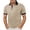 1-Beige, variant on Mens Polo T Shirt Short Sleeve with Button Loose Fit Summer Shirts Light Gray Mens Dress Shirts