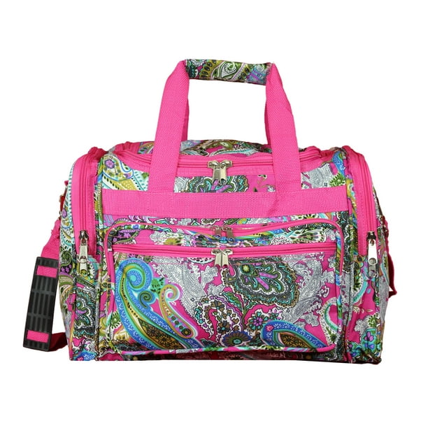 CalBags Classic Prints 19-inch Duffel Bag, Pink Multi Paisley - Walmart.com