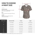 thumbnail image 4 of Uemuo Retro Bunny Printed Women's Classic V-Neck T-Shirt - Soft, Breathable, Moisture-Wicking, Perfect for Casual, Office, Travel, and Everyday Wear-X-Large, 4 of 5