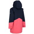 thumbnail image 2 of Trespass Kids Waterproof Jacket Oleta - Raincoat For Kids with Removable Hood, Windproof Padded Jacket with Taped Seams, Two Tone Girls Rain Coat with Pockets, 2 of 3