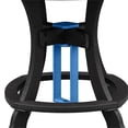 thumbnail image 4 of OS Home and Office CR130BBK-K Five Piece Round Counter Height Dining Set in Blue, 4 of 7
