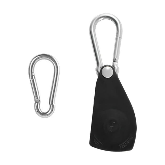 de Polea de Trinquete, Trinquete Tensor de Cuerda, Tensor de Cuerda para Tienda de Campaña, Colgador de Cuerda de 1/4" para Toldo de Tienda de Negro
