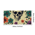 thumbnail image 6 of Skull Themed Floral Banner Backdrop Background Party Decorations for Halloween Events Photography Props Festival Celebrations, 6 of 8