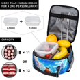 thumbnail image 4 of One Piece Insulated Lunch Box Reusable Thermal Cooler Lunch Bag Work Food Picnic Container Tote Bags, 4 of 6