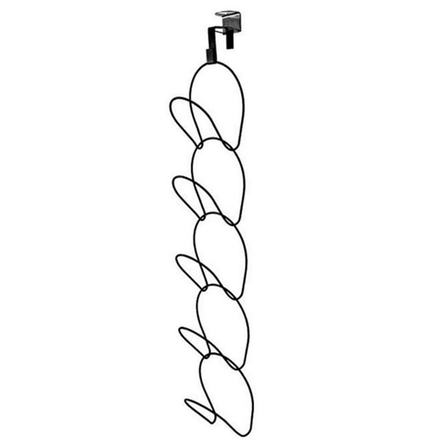 Stackable Hat Rack Wall Mounted Hanging Basketball Caps Organizer Holder 5 Rings Rack + 2 Hooks for Door Home