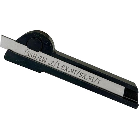 MachEl Lathe Parting Tool Holder with Blade (1/16" x 5/16" x 3-1/2"), 1 Pack