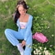thumbnail image 3 of Conjunto de suéter de terciopelo de Hello Kitty para mujer, chándal Sexy de dibujos animados de Anime, pantalones de chándal con cremallera, Sudadera con capucha de dos piezas, ropa suave linda, regal, 3 of 4