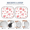 thumbnail image 6 of Haiem Pink Hearts Windshield Sun Shade: Universal Foldable 2-Piece Car Front Window Sunshade - Blocks Uv Rays, And Reduces Heat,Essential Car Accessory Medium, 6 of 7