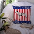 thumbnail image 3 of USA Design with Dog Fabric Decorative Pillow, 3 of 4