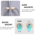thumbnail image 5 of 4 Pack Strong Magnetic Curtain Tiebacks Boho Decoration Drape Tie Backs Natural Cotton Handmade Double Rope Curtain Holdbacks for Thin or Thick Home & Office Window Drapery (Light Grey), 5 of 5
