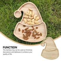 Wooden Christmas Tree Trays-Holiday Shape Food Platter,Christmas Serving Decorative Platter Food Serving Dishes,Fruit Platter Tray for Xmas Holiday Party Housewarming Gift Kitchen Dinnerware(D)