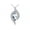 Aquamarine, variant on Necklace Sterling Silver 925 Designer Necklace Marquise Gemstone & Diamonds Pendant 18" Chain 10X5MM Amethyst February Birthstone Womens Jewelry Silver Necklace
