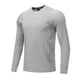 thumbnail image 4 of Blusas y camisas de manga larga con cuello redondo para hombre, de color liso, para entrenamiento físico, con protección solar, elásticas, con bolsillo y cremallera para exteriores, top de manga larga, 4 of 7
