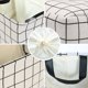 thumbnail image 5 of Cesta Caja Contenedor Almacenadora Organizador De Almacenaje Plegable Grande Colgante para Armario con Agarraderas Juguetes Cordón blanco w Medio, 5 of 9