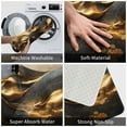 thumbnail image 3 of Sikiie Luxurious Gold Flow Print Flannel Anti-slip Floor Mat 16x24in, Thickened Dustproof Entrance Door Mat Floor Mat for Kitchen, Bathroom, Laundry Room, 3 of 7