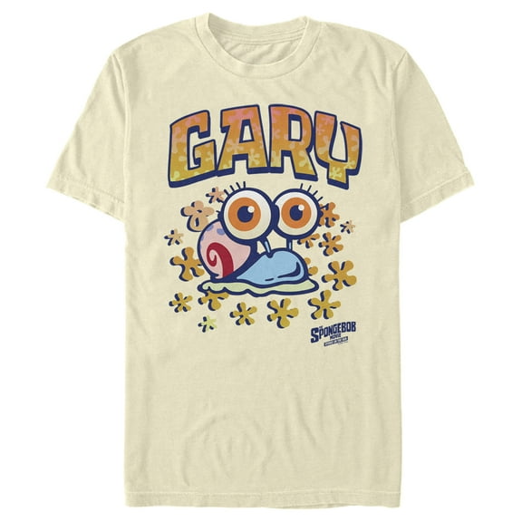 Men's SpongeBob SquarePants Sponge on the Run Baby Snail Gary Graphic Tee Beige X Large