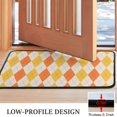 thumbnail image 3 of Orange Yellow Checkerboard Checkered Pattern Door Rugs,Washable Non Slip Door Mats Indoor,Decorative Door Mats,Entry Mat Indoor for Entrance,Bedroom,Kitchen,Bathroom,30"x17", 3 of 6