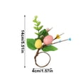 thumbnail image 3 of Ohufall Easter Eggs And Berry Napkin Rings Easter Table Decor For Home Hotel Dining Table Settings, 3 of 6