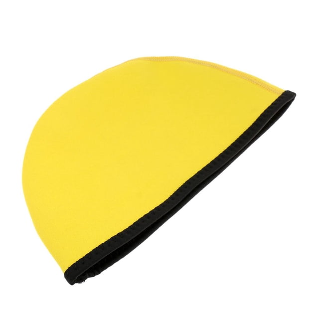 Capucha de gorro de neopreno de 2 mm para ciclismo Surf Kayak Walking - Amarillo, L L 57 a 61 cm Sharpla Gorro de neopreno