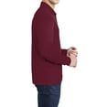 thumbnail image 3 of Mafoose Men's Posi-UV Pro Long Sleeve Polo Shirt Cardinal X-Small, 3 of 5