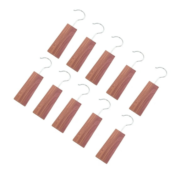 Pack of 10 Cedar Wood Cedar Block for Clothes Storage Natural Wood Air Purifications Cedar Hangups for Cabinet Shoecase