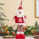 thumbnail image 3 of Suéter de Punto de Muñeco de Papá Noel Estirable Navideño, Muñeco de Esquí de Piernas Largas, Artículo de Decoración para Ventana de Papá Noel, 3 of 3