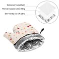 thumbnail image 7 of Oven Mitts and Pot Holders 4 Piece, Cute Berry Yellow Flower High Heat Slip Resistant Oven Mitt and Trivets Set Kitchen Oven Glove Pot Holders for Cooking Baking Grilling, 7 of 7
