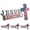 4PCS, variant on EVHRZN Blessed Jesus Edition Cross Emblem Badge, 3D Chrome Christian American Flag Car Emblem for Trucks SUVs Tailgates