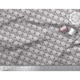 thumbnail image 2 of Soimoi Gray Velvet Fabric Fleur_de_lis Damask Print Fabric by the Yard 58 Inch Wide, 2 of 3