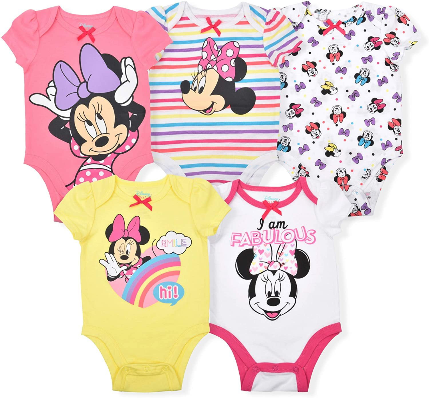 Disney Authentic Minnie Mouse Halloween Baby Bodysuit Size 3 6 9 12 18 24 Months