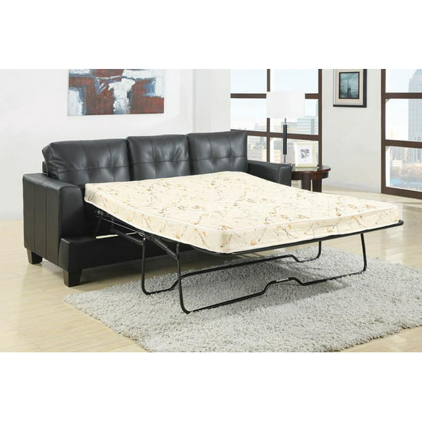 Coaster Samuel Sofa Bed In Leather, Coaster Fine Furniture Faux Leather Sofa Bed