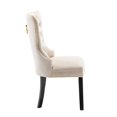 thumbnail image 5 of Porthos Home Caja Tufted Velvet Dining Chairs with Rubberwood Legs (Set of 2), 5 of 7