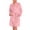 Bean Pink, variant on Women Fleece Robe, Short Cozy Plush Robes for Womens Soft Shawl Collar Warm Spa Bathrobe(Bean Pink, Small-Medium)