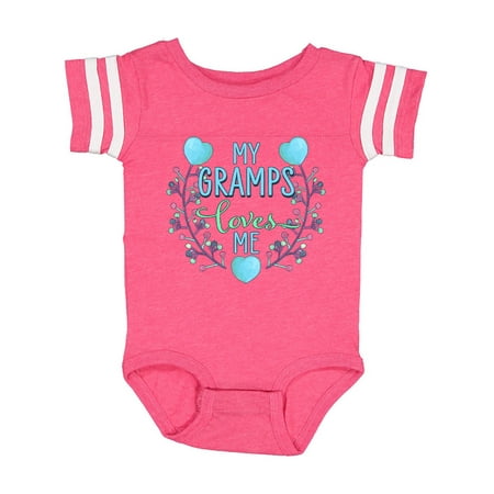 

Inktastic My Gramps Loves me- painted flowers and hearts Gift Baby Boy or Baby Girl Bodysuit