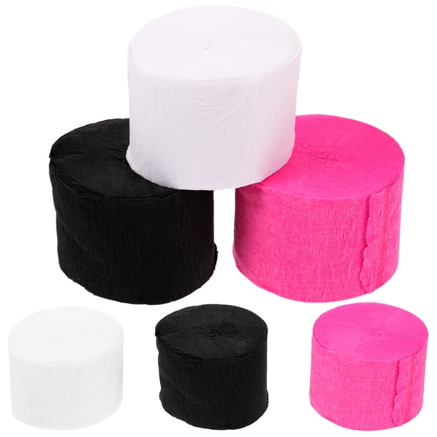 KAKOWELY 6 rollos de serpentinas de papel crepé para hacer tú mismo, serpentinas decorativas para bodas, decoraciones para festivales