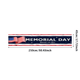 thumbnail image 3 of Decorative Design Happy Memorial Day Banner Polyester Material USA Flag for National Celebration Outdoor Event Indoor Decoration, 3 of 8