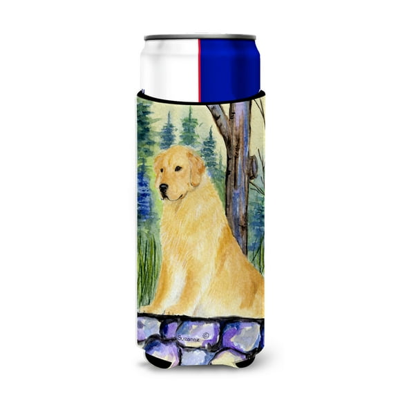 Caroline's Treasures SS8111MUK Golden Retriever Ultra Hugger for slim cans, Slim Can, multicolor