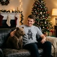 thumbnail image 4 of Mens May Your Christmas Be Bearable T Shirt Funny Holiday Lights Tee for Guys Graphic Tees, 4 of 9