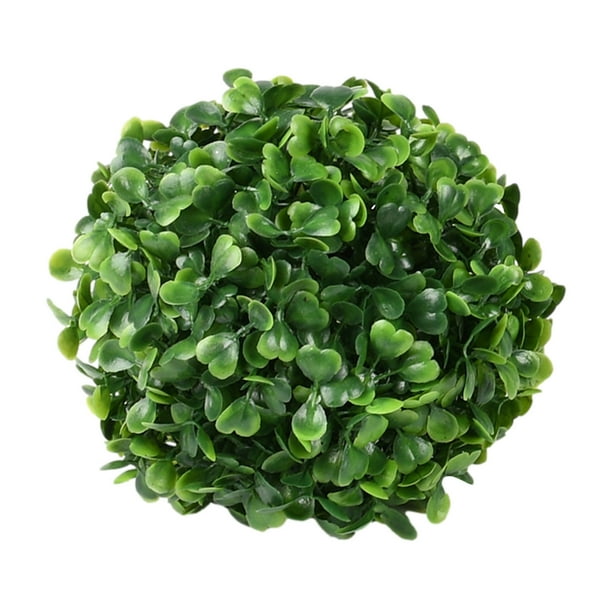 Bola de césped artificial de planta milanesa, bola decorativa de plástico con flores artificiales, bola de césped artificial