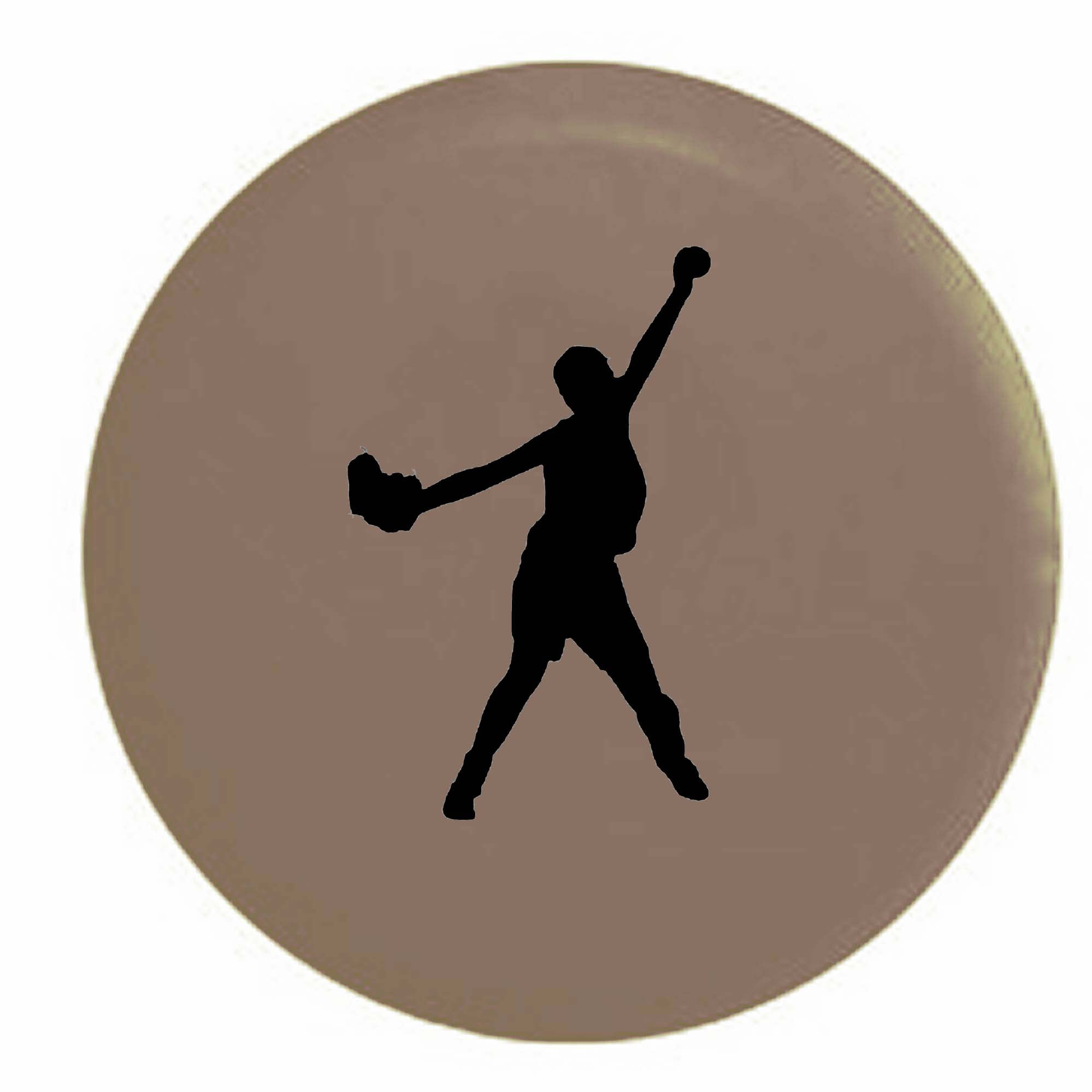 Softball Fast Pitch Trailer Spare Tire Cover Vinyl TanBlackInk 33 in