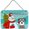 thumbnail image 3 of Carolines Treasures BB1851DS812 Snowman With Weimaraner Wall and Door Hanging Prints, 3 of 7