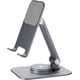 thumbnail image 1 of Foldable 360 Rotating Pad/Phone Holder, Portable Phone Metal Holder Stand for Desktop, Adjustable Rotating Tablet Stand for All Phone and Pad (Grey), 1 of 4