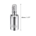 thumbnail image 2 of 3 Pcs 1/4 Inch Drive Universal Joint Swivel Deep Socket, Cr-V Steel, 2 of 4
