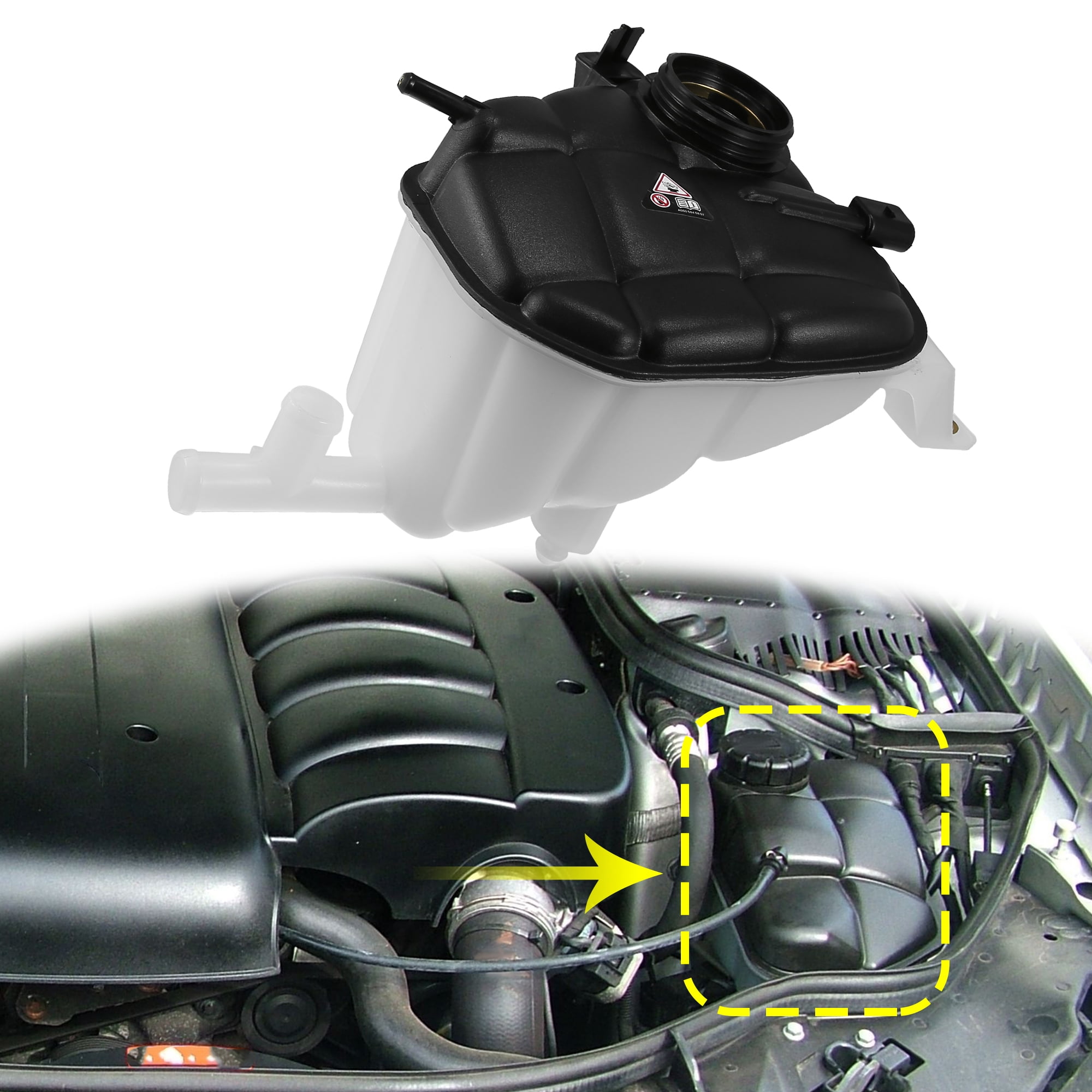 Unique Bargains Coolant Radiator Reservoir Tank Overflow Expansion Bottle for Mercedes