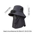 thumbnail image 3 of Gorra con ventilador solar de carga USB para acampar y hacer senderismo, ventilador giratorio desmontable, gorra de algodón transpirable y parasol adecuada para primavera, verano y otoño., 3 of 6