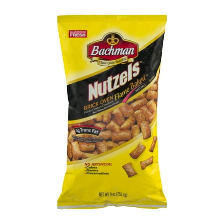 Bachman Nutzels Bricked Oven Flame Baked Pretzels, 9 Oz.