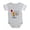 Heather Gray, variant on CafePress - Little Peanut 1St Birthday - Cute Infant Baby Football Bodysuit
